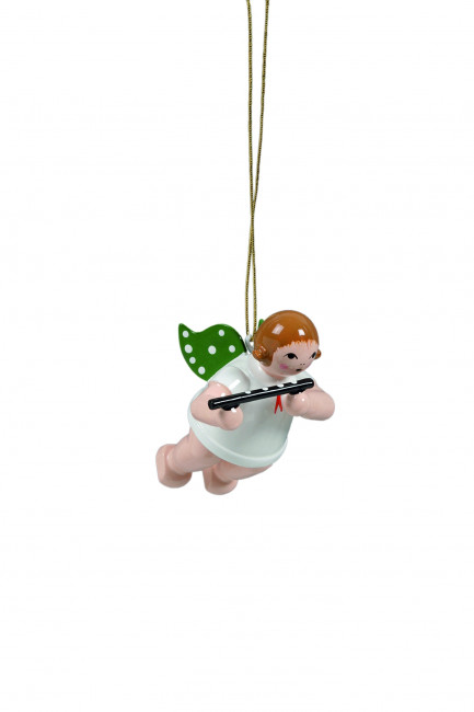 Schwebeengel mit Querflöte ohne Krone