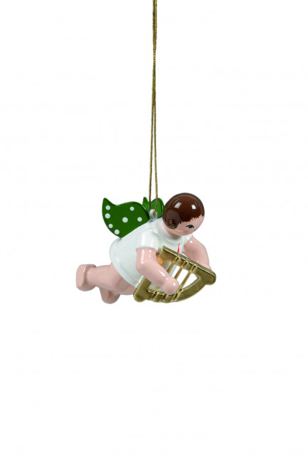 Schwebeengel mit Handharfe ohne Krone