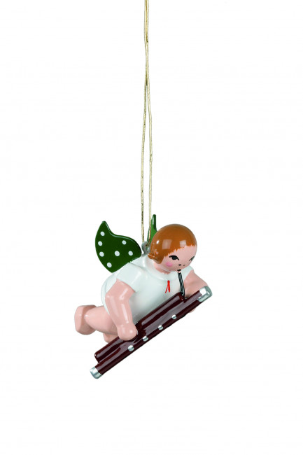 Schwebeengel mit Fagott ohne Krone