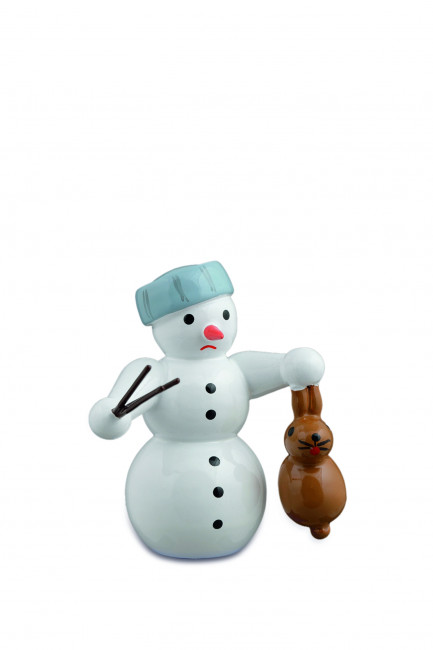 Schneemann mit Hase