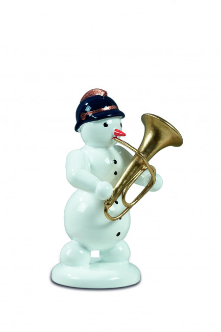 Schneemann mit Tuba