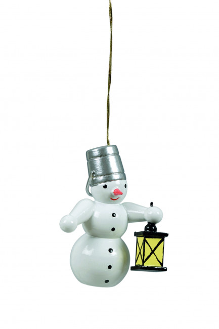 Baumbehang Schneemann mit Lampe