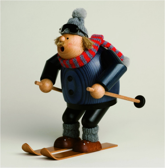 Räuchermännchen Abfahrtsläufer Ski