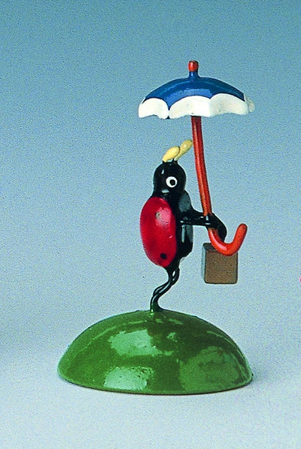 Marienkäfer mit Schirm