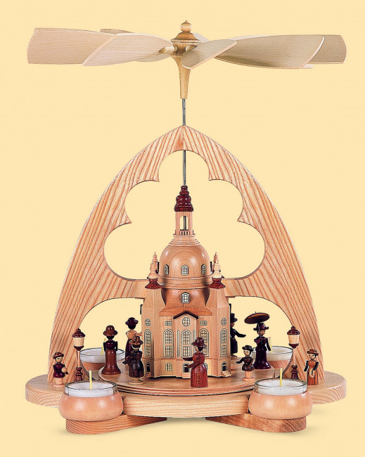 Teelicht-Bogenpyramide Frauenkirche
