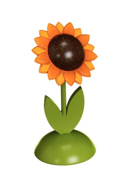 Sonnenblume Sockel farbig, 1 Stück