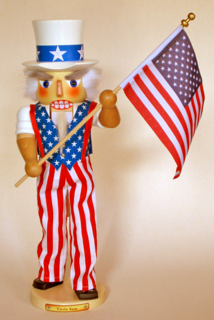 Nussknacker Uncle Sam mit Weste