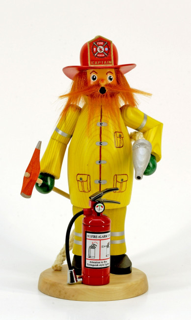 Räuchermann Roter Fred Feuerwehrmann