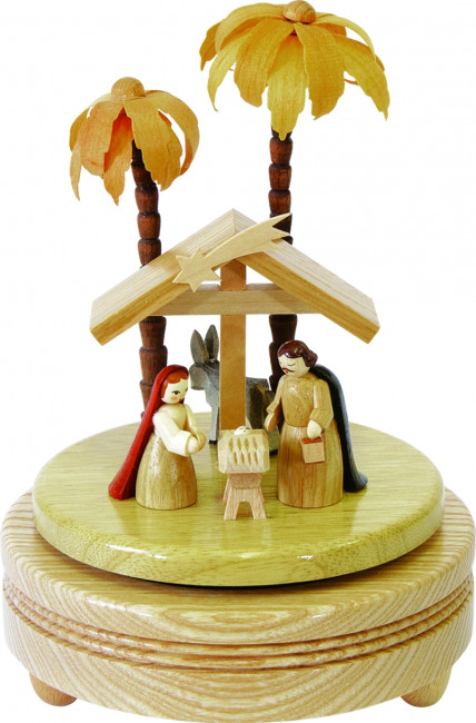 Spieldose Christi Geburt hell