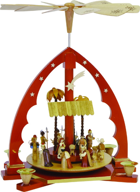 Pyramide Christi Geburt, natur - Auslaufartikel