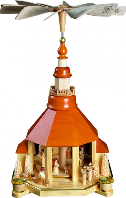 Pyramide Kirche hell, Christi Geburt, natur