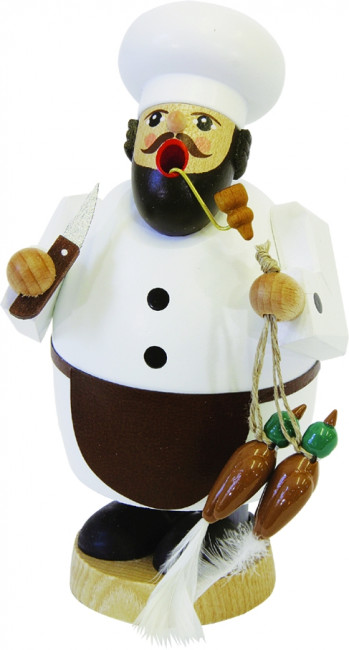  Räuchermännchen Koch mit Messer