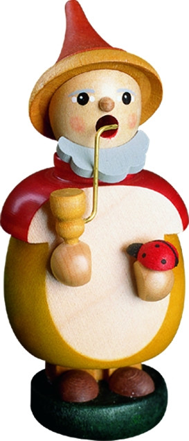 Räuchermännchen Waldwichtel mit Marienkäfer