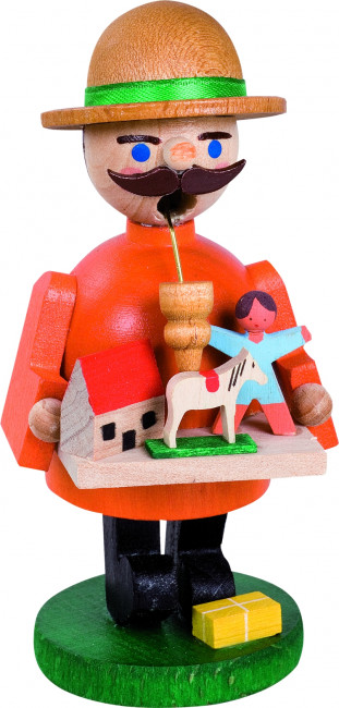 Räuchermännchen Figur als Spielzeughändler