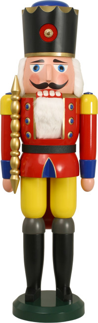 Nussknacker König XXL in Rot, 100 cm
