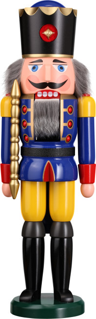 Nussknacker König groß in Blau