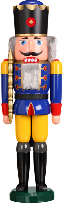 Nussknacker König groß in Blau 