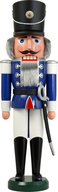 Nussknacker Husar groß blau