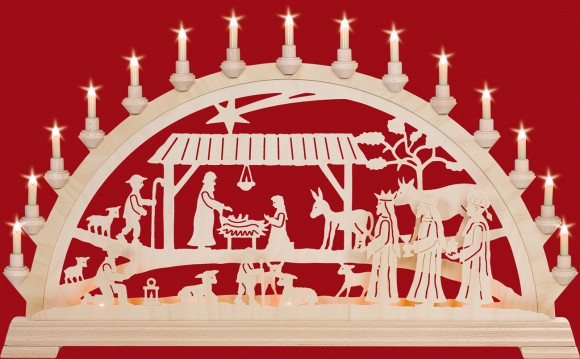 Schwibbogen Christgeburt mit Könige