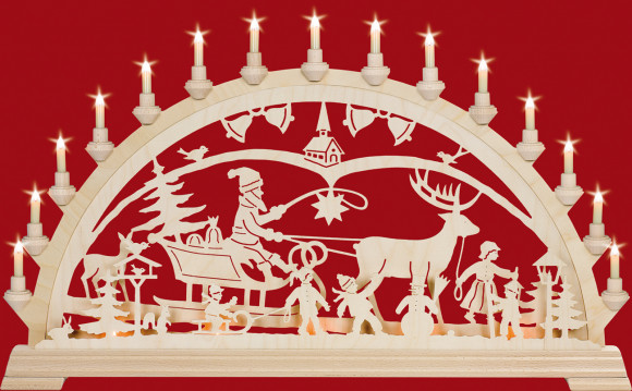 Schwibbogen Weihnachtsland mit Kindern