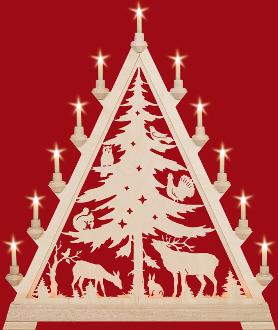 Fensterdreieck Spitzer Baum (mit Vorbeleuchtung)