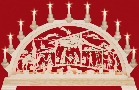 Schwibbogen Christgeburt mit 1 Kamel