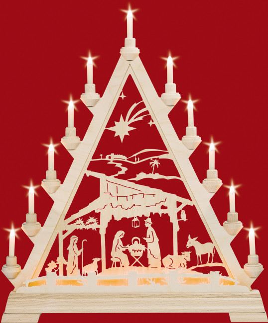Fensterdreieck Bethlehem (mit Vorbeleuchtung)