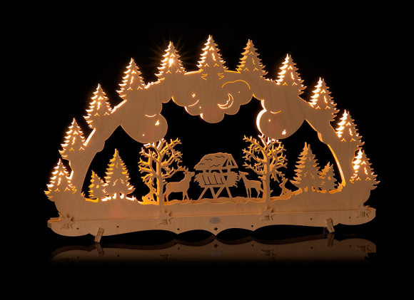 Lichterbogen Waldmotiv