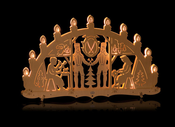 Lichterbogen Bergmann Motiv