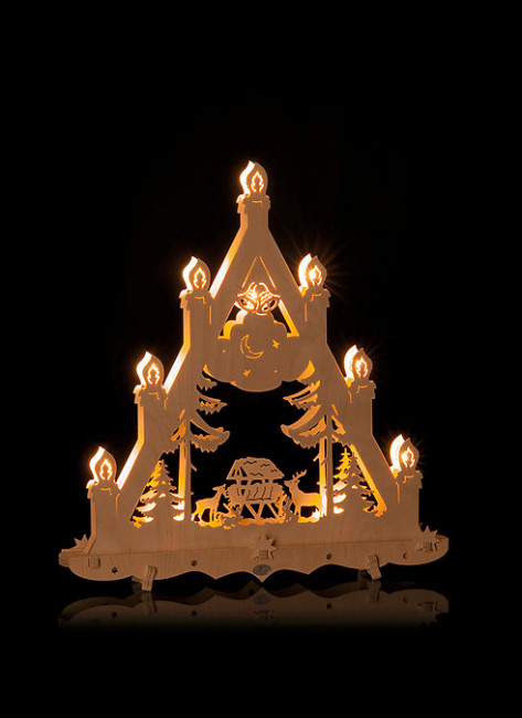 Lichterspitze mit Futterkrippe