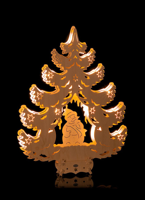 Lichterbaum Schneemann