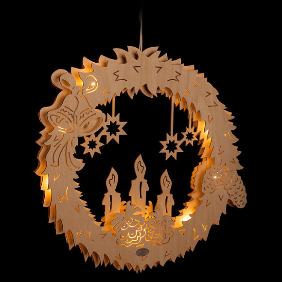 Fensterbild Lichterkranz
