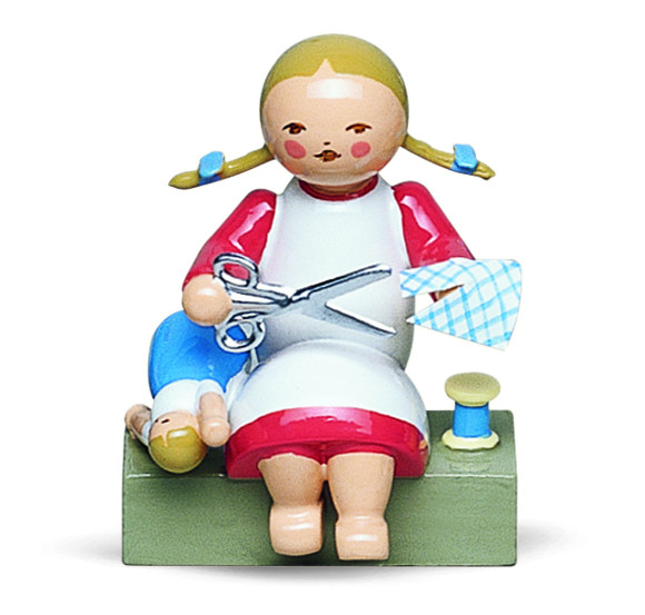 Mädchen mit Schere - Auslaufartikel