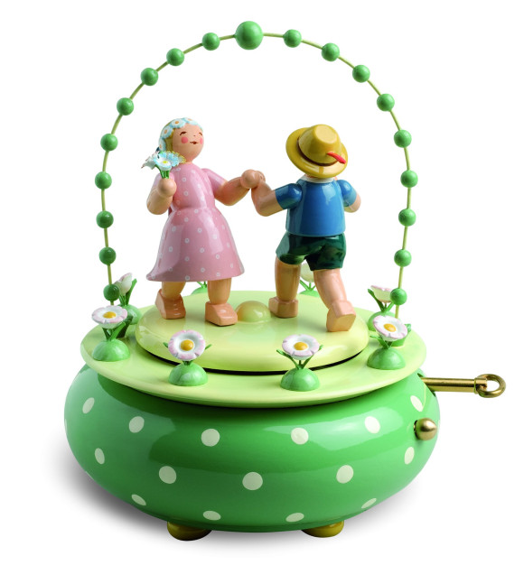 Spieldose Zwei Tänzer im Bogen - Auslaufartikel
