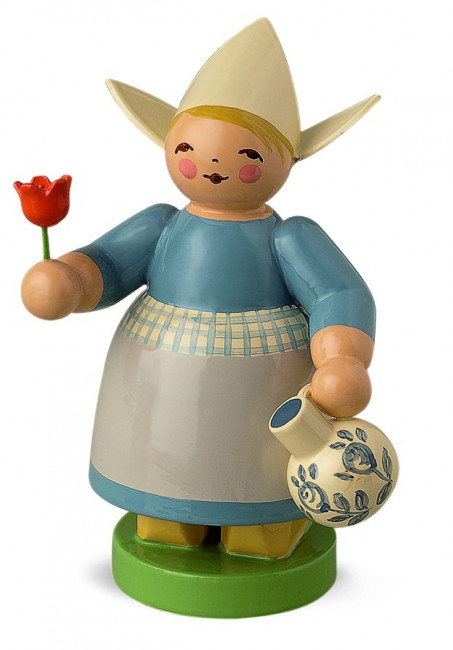 Holländermädchen mit Krug und Blume