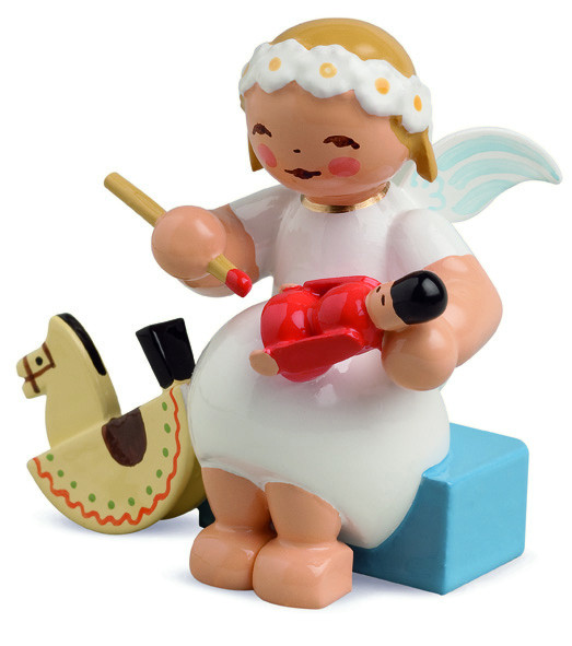 Margeritenengel mit Reiterlein - Auslaufartikel