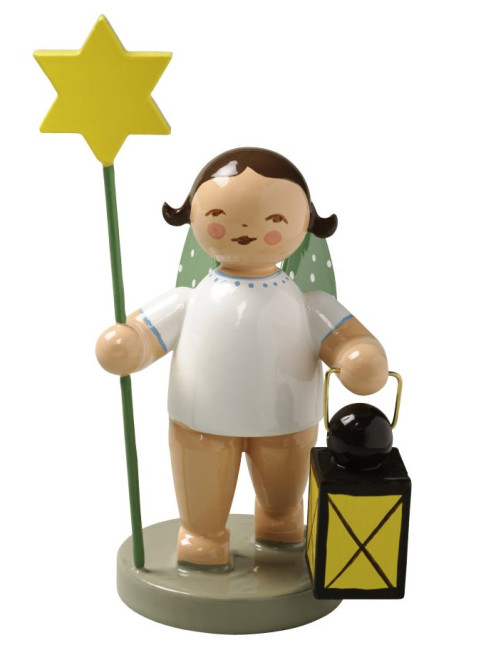 Engel mit Stern und Laterne (nur mit braunem Haar)