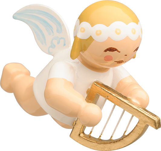 Schwebeengel Margeritenengel klein mit Harfe