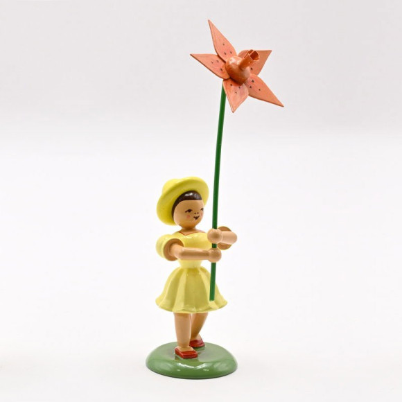 Blumenkind mit Lilie - farbig