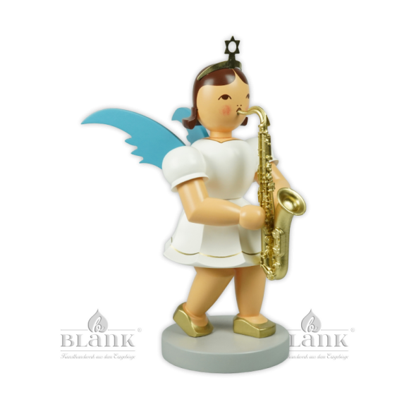 Kurzrockengel mit Saxophon - 22 cm