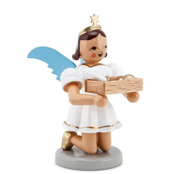 Kurzrockengel mit Christbaumschmuck kniend, Exklusiv-Edition - farbig