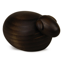 Große Weihnachtskrippe Schaf schwarz, einzeln