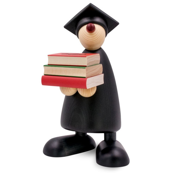 Advokat mit Paragraf, groß, schwarz, 17 cm