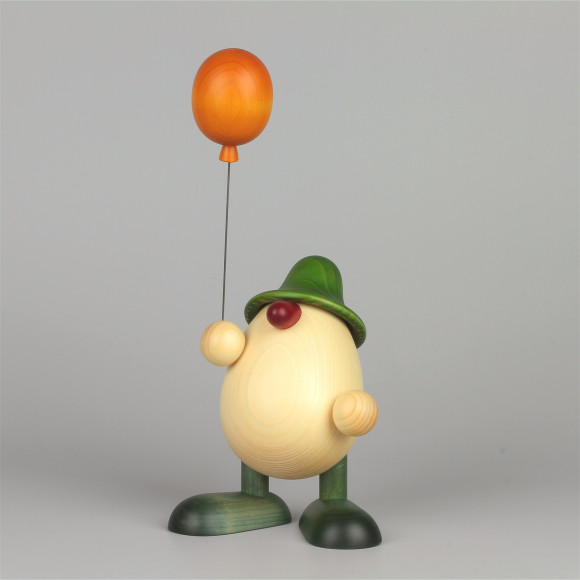 Eierkopf Vater Oskar mit Luftballon, groß, grün