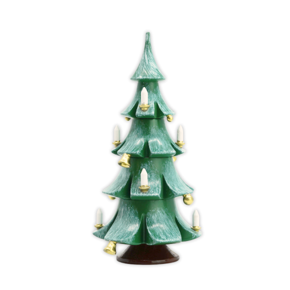 Weihnachtsbaum mit Glöckchen - farbig