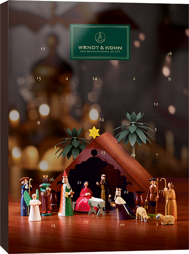 Adventskalender 2026 mit Figur