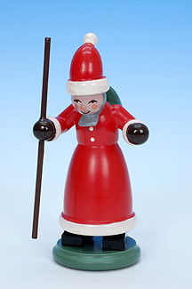 Figur Weihnachtsmann mit Bischofsstab