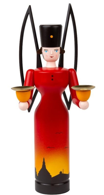 Lichterengel Jahresengel  2026 "Abendstimmung in Seiffen" - 29 cm