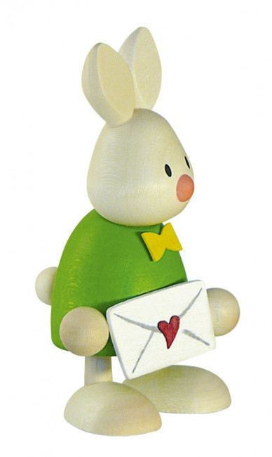 Osterhase Kaninchen Max mit Liebesbrief