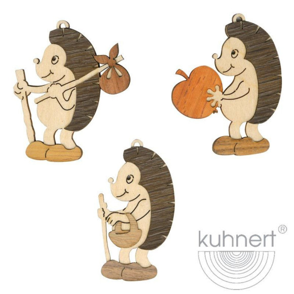 Baumbehang Igel, 6-teilig - Auslaufartikel